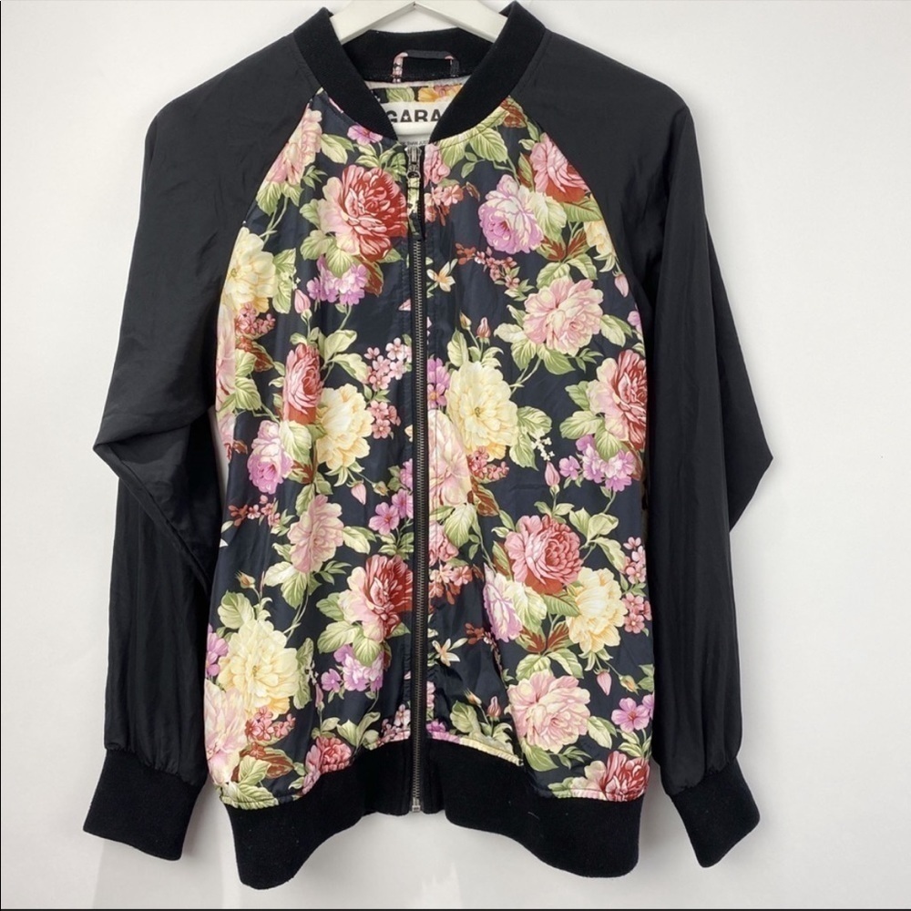 GARAGE floral multicolor bomber jacket size S